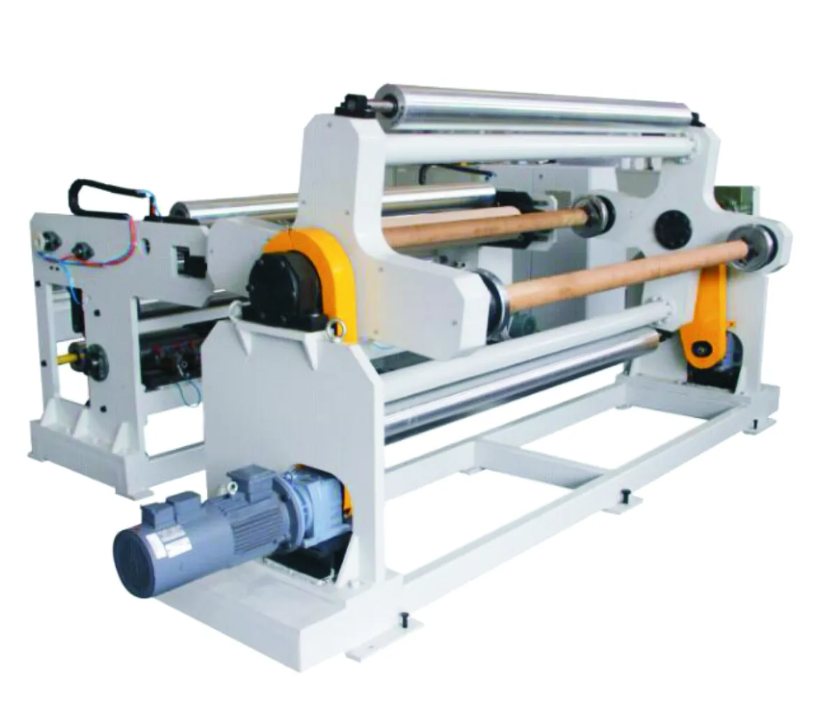 Avvolgitrice automatica per tessuti non tessuti Spunbond da 1600 mm Attrezzatura per avvolgimento tessuti industriali con componente centrale motore