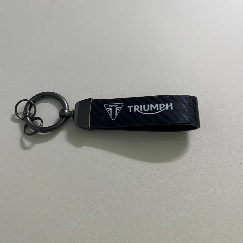 TRIUMPH DAYTONA 675/675 Trident 660 Tiger 900 1050 Üçlü 675 1050 Motosiklet Anahtarlık Metal Karbon Fiber Deri Anahtarlık