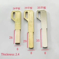 JMCKJ Best Quality Lock Cylinder Double Sided Flat Panel Padlock Key Blanks Locksmith Supplies Blank Keys 10 pcs/lot