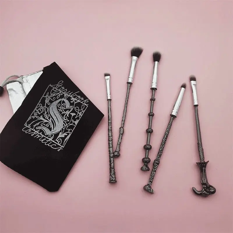 Harry Potter Wand Makeup Brush Set Vavlan Set Metal Portable Eye Shadow Eye Brush Set Harry Potter Wand Birthday Gift