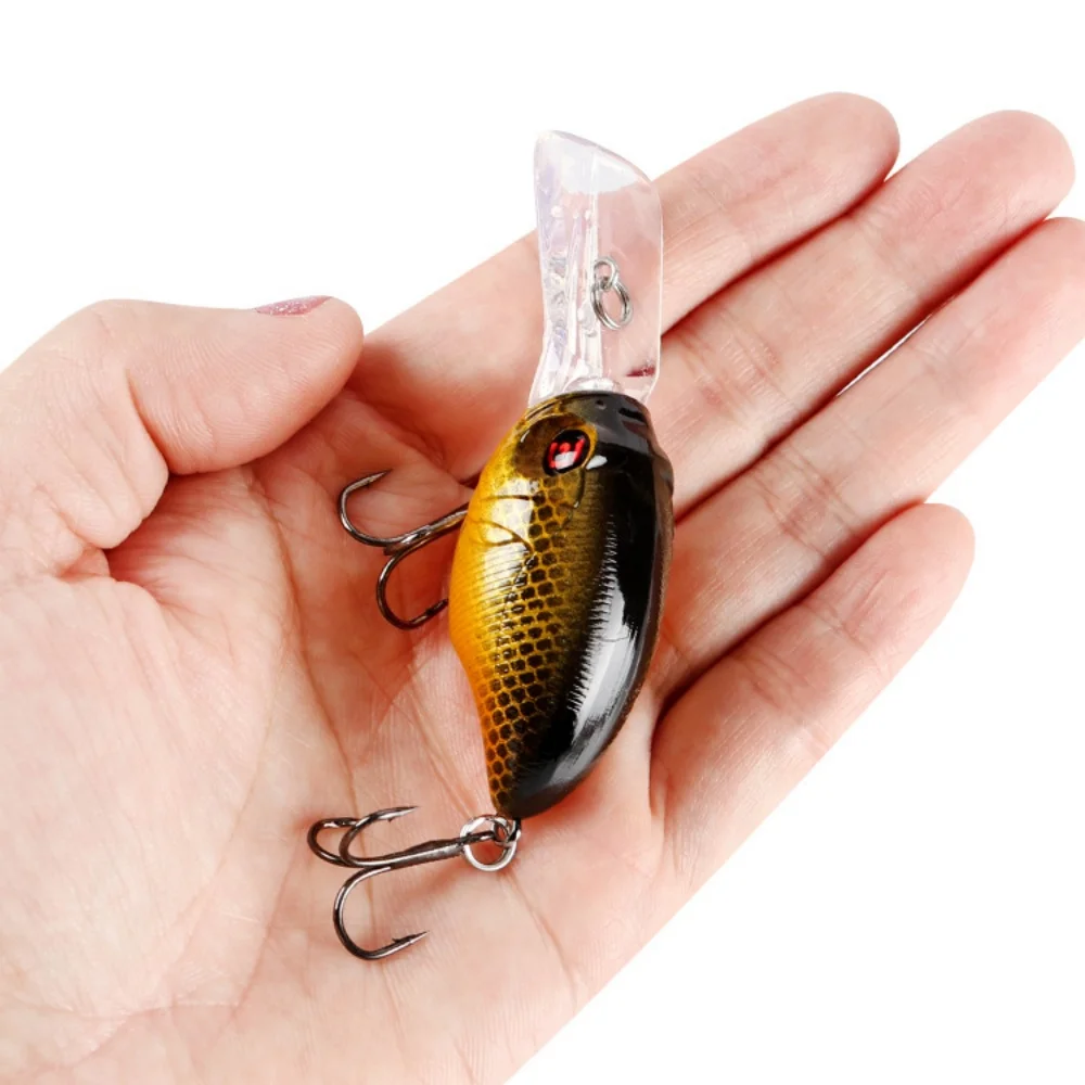 1pc Crankbait Fishing Lures Wobblers 3D Eyes 7.5cm 11.5g Artificial Plastic Bass Hard bait Minnow Pesca Carp Fishing Tackle