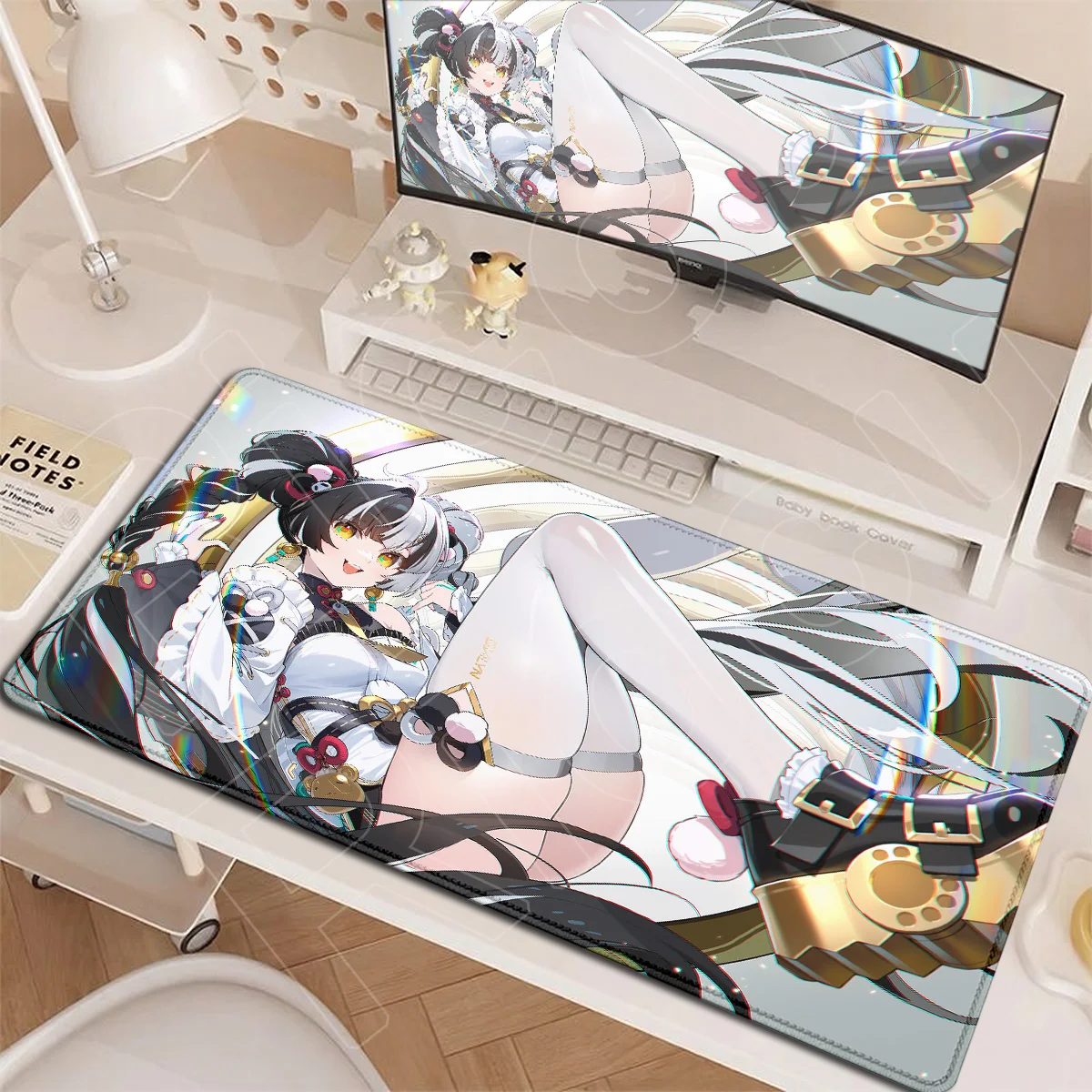 Laptop E-Sport Gamer Anti-Rutsch-Matte Große Naturkautschuk-Mausmatte Kawaii Anime-Mädchen Dialyn ZZZ Mauspad Zenless Zone Zero Teppiche – Detail 6