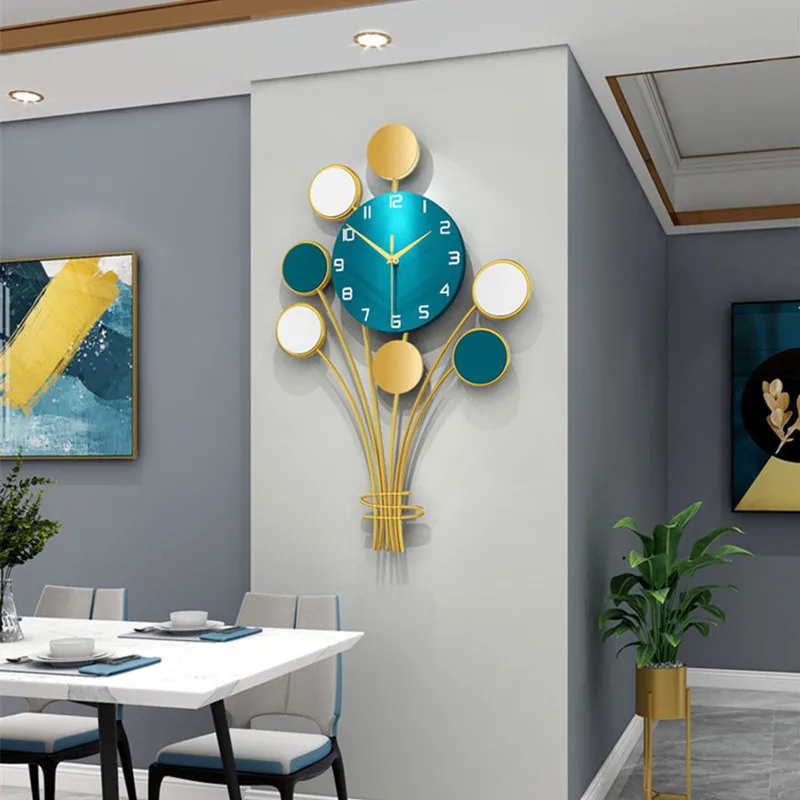 นาฬิกาแขวนเหล็กรูปบอลลูนสไตล์มินิมอล