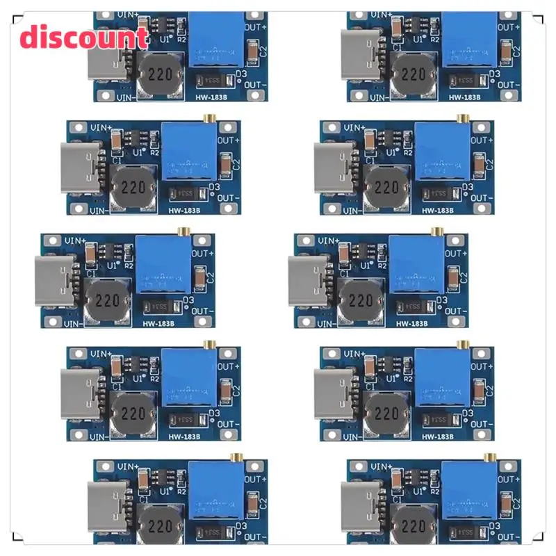 Classic-10Pcs MT3608 Einstellbare Step Up Modul Spannung Regler 2V-24V Zu 5V-28V 2A Step-Up DC-DC