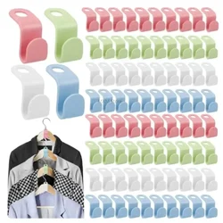 Stacking Hangers Storage Boxs Clothes Racks Hooks Closet Connection Hook 20/10Pcs Coat Plastic Extension Clip Save Space Hanger