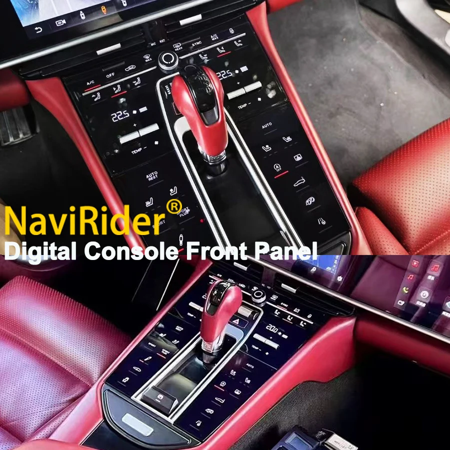Yes Digital Car Center Console Saddle For Porsche Panamera 2010 - 2016 RHD LHD Front Gear Shift Panel Multimedia Player Control