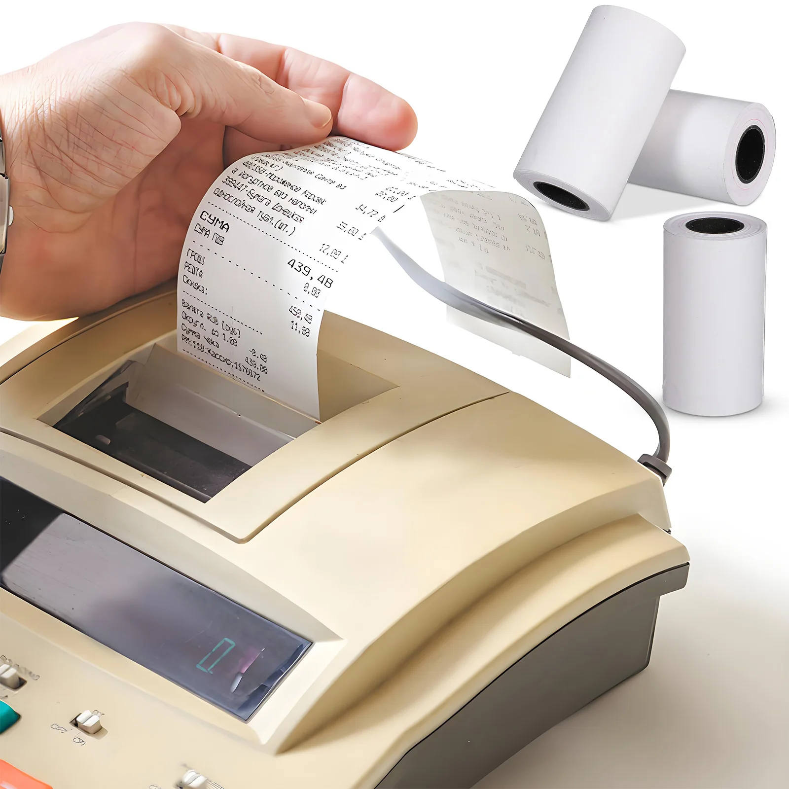 

20pcs 20 Rolls Thermal Paper Rolls For Cash Register Card Machine Receipt Printing Smooth Multipurpose Printable Paper