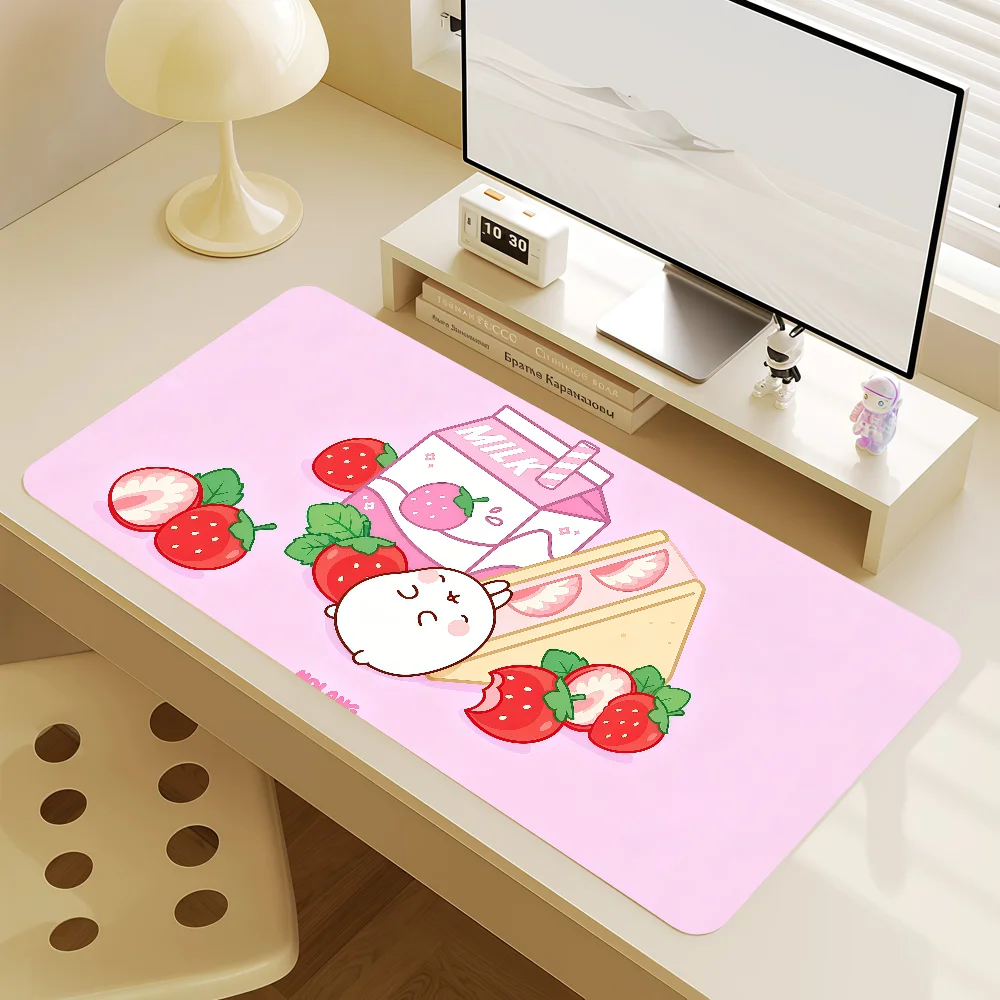 M-Molang Mouse Pad Non-slip Lockedge Office Student Gaming Cute Thickened Large Kawaii Writing Cushion MousePad