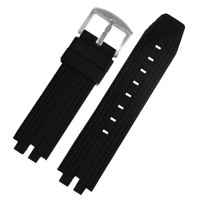 

PCAVO For PRW3000/3100/6000/6100Y Modified resin silicone watch strap accessories Black multiple styles Sports soft watchband