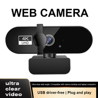 4K Auto Focus 1080p Computer Webcam HD 1080P/2K/4K Network Usb Live Broadcast Professional 2k Full HD Webcamra with Microphone