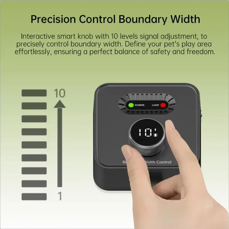 

Portable Pet Dog In-Ground Outdoor Fence, Electric Dog Training Shock Collar Fence, Invisible Wired Electric Dog Fence System