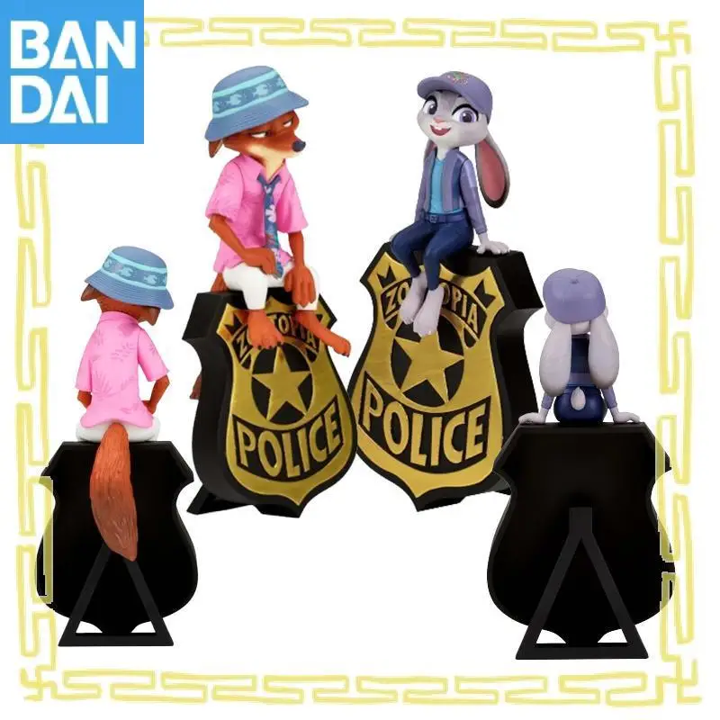 

Подлинная Bandai Namco Banpresto Zootopia 2 Zootropolis Judy Hopps Nick Wilde ПВХ аниме фигурка модель коллекционная игрушка подарок орнамент