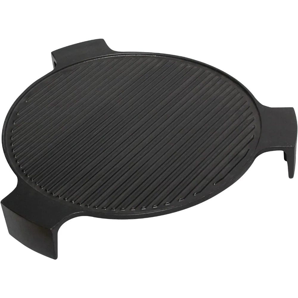 Placa de hierro fundido para huevo verde extra grande, superficie de cocina de 1,5 ", Deflector de calor, piedra para fumar para tamaño grande, verde