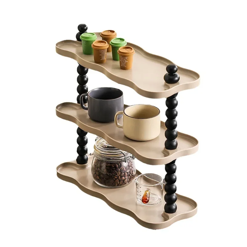 

Bathroom Kitchen Gap Shelf Bathroom Countertop Desktop Cup Finishing Perfume Cosmetics Multi-layer Storage Rack