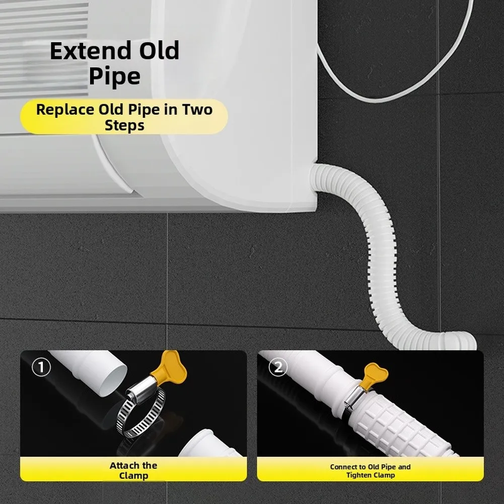 UV Stable PVC Air Conditioner Drain Hose 16mm Inner Diameter for Condensate Removal in AC Dehumidifier Systems