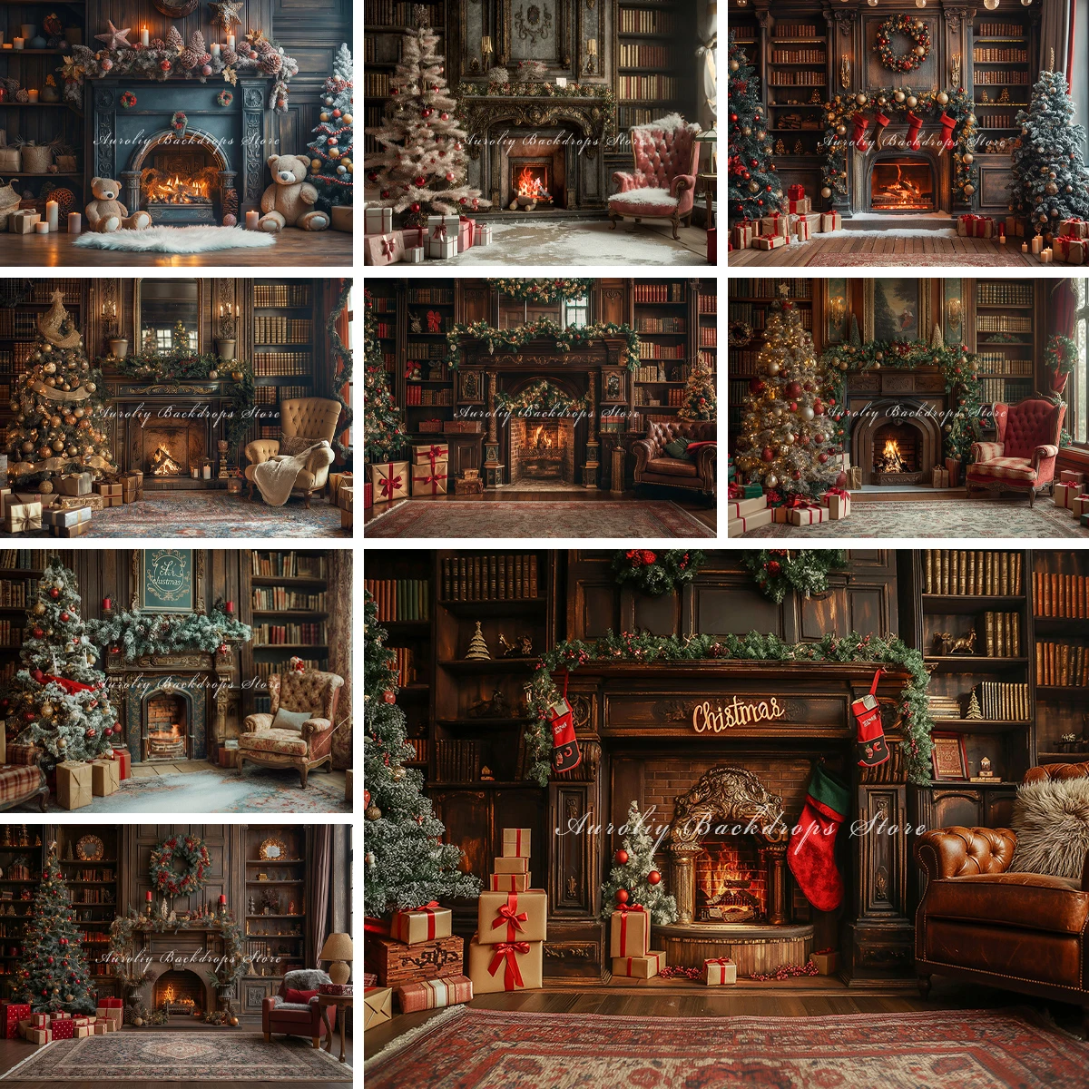 

Рождественский камин фоны для детей и взрослых реквизит для фотосъемки детская рождественская елка кабинет декоры кирпичная стена студийные фотофоны