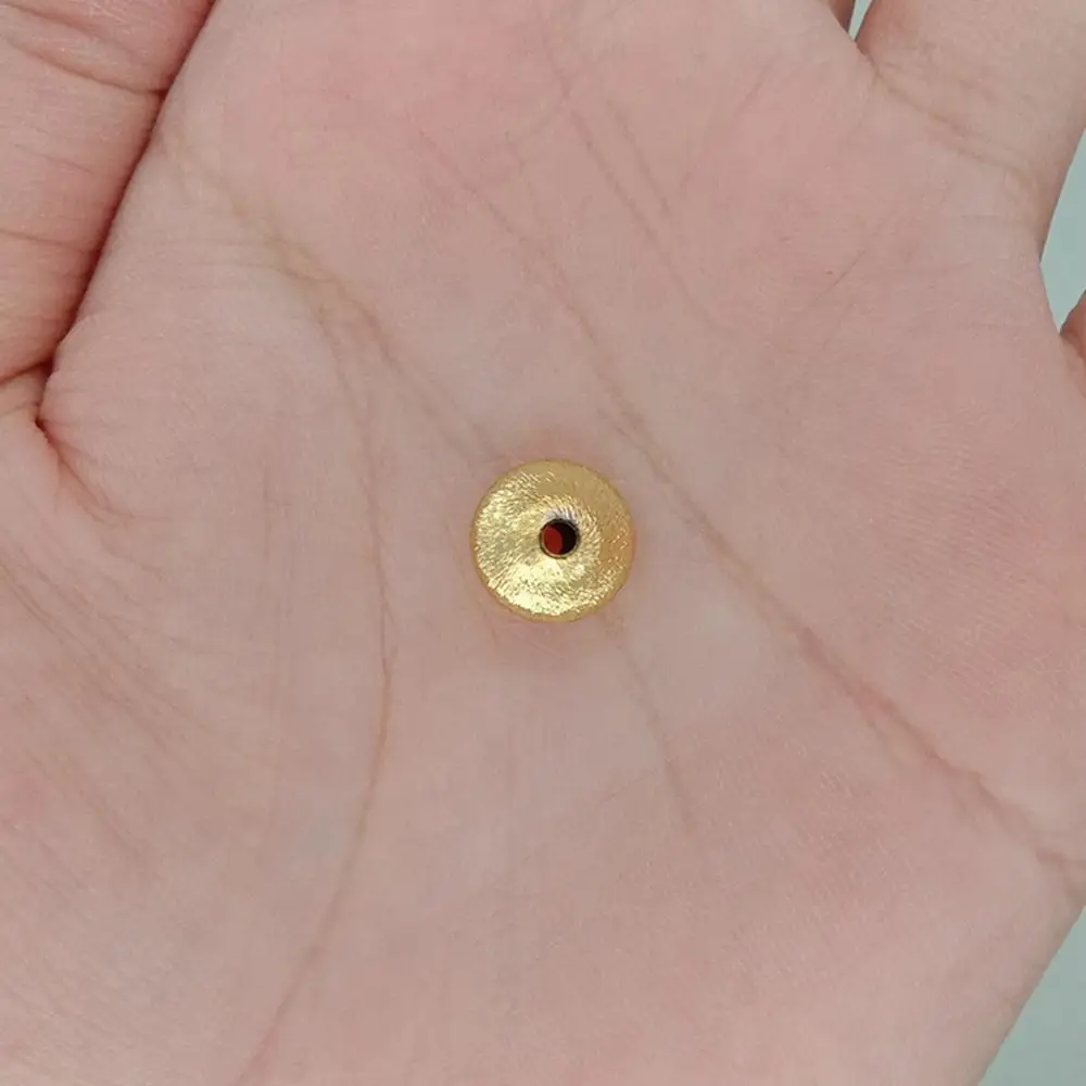 30 Pcs Gold Color Disc Bead Brass Beads For DIY Handmade Jewelry Accessories
