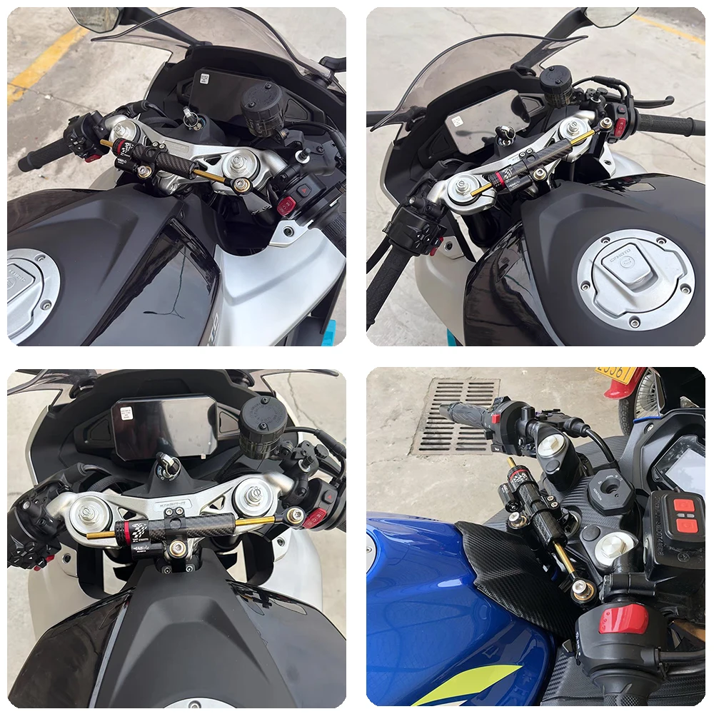 250mm 342mm Motorrad Carbon Directional Lenkungsdämpfer Für Yamaha Kawasaki Honda Suzuki KTM Universal Stabilisator Einstellbar – Detail 12