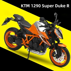 1/12 KTM 1290 Super Duke R Die Cast Motorcycle Model Toy Vehicle Collection Autobike Shork-Absorber Off Road Autocycle Toys Car