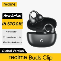 realme Buds Clip OWS Ear Clip Headphones AI ENC Call Noise Cancellation AI Translator Up to 36H Batter Life IP55 Bluetooth 5.4