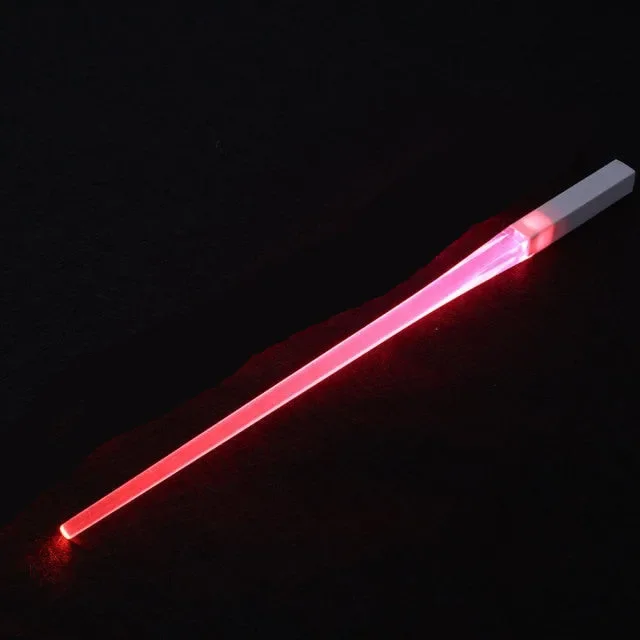 LED Lightsaber Chopsticks Luminous Reusable Kitchen LED Chopstick Glowing BPA Free Food Safe Chopsticks Concert Glow Sticks