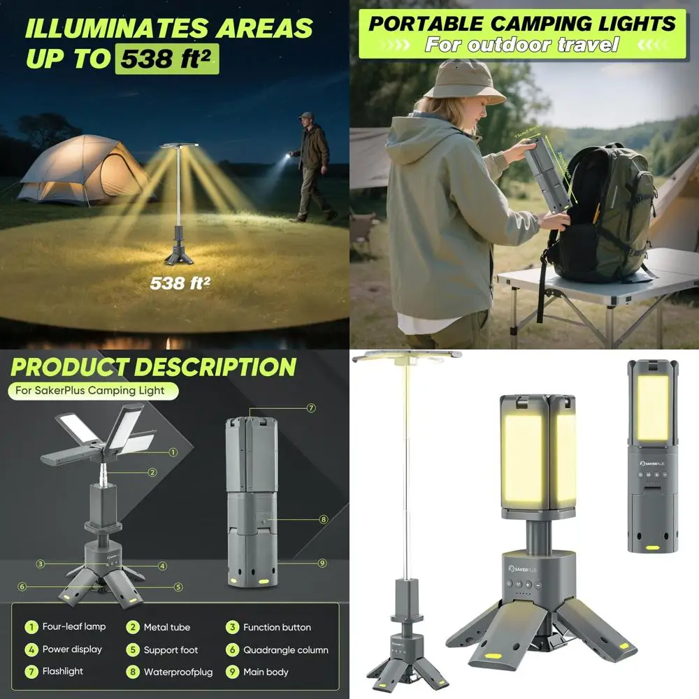 

Телескопический фонарь на 14000 мАч, 6000 люмен, с регулируемой яркостью, для кемпинга, с перезаряжаемым источником питания, для активного отдыха и экстренных ситуаций