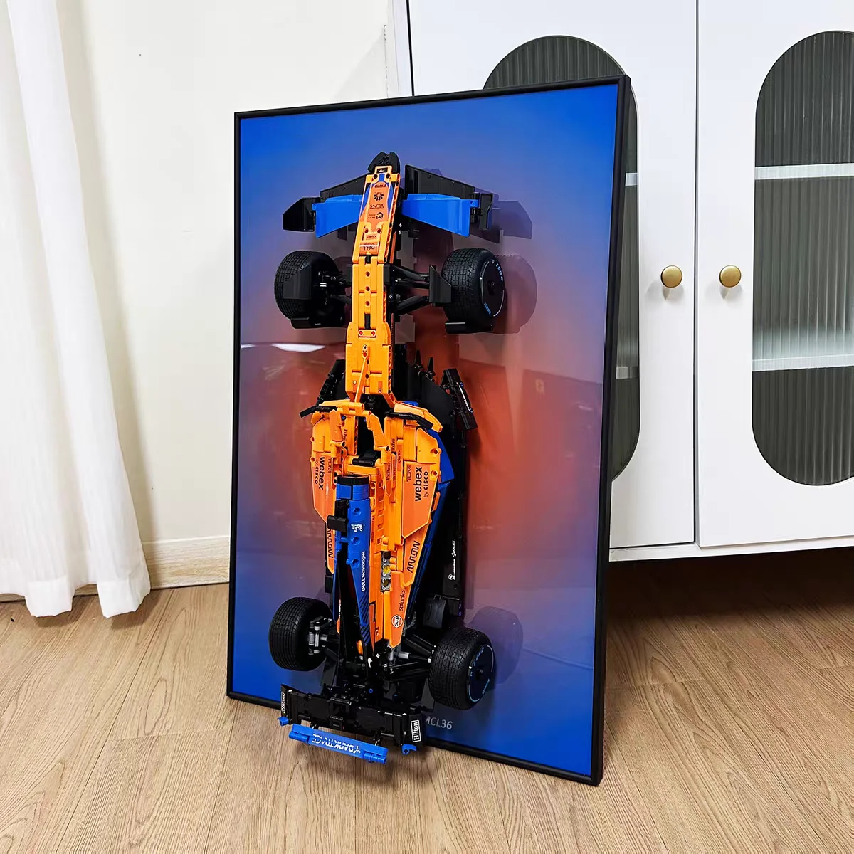 

Настенная панель-витрина для конструктора Lego 42141 McLaren F1 Formula 1, коллекционные элементы для взрослых, настенное крепление для моделей Lego, строительные блоки