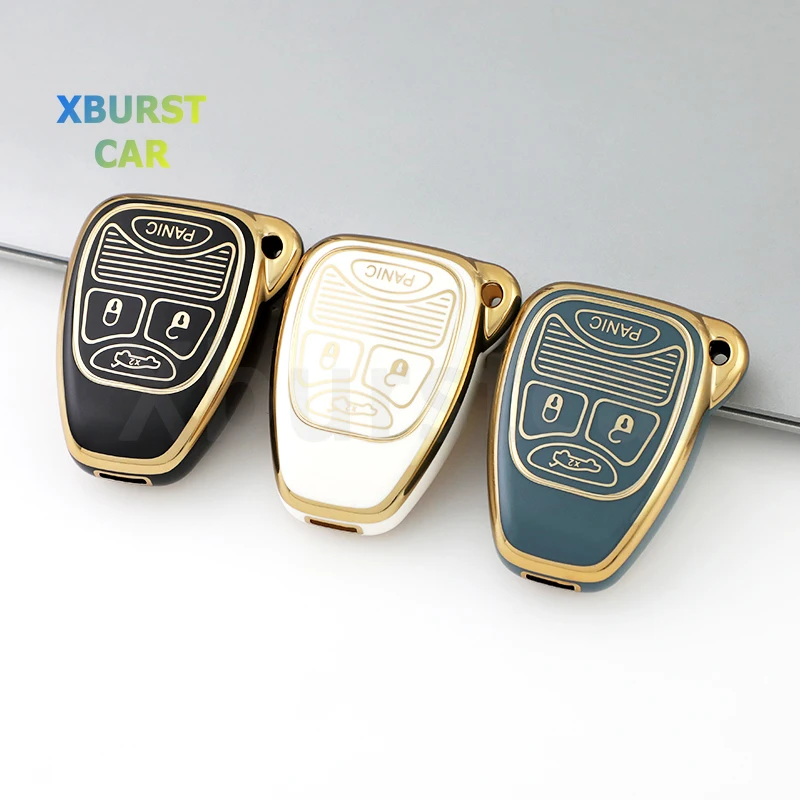 Funda de TPU para llave de coche, cubierta para Jeep Wrangler Compass Patriot Liberty, Chrysler 300 PT Dodge JCUV Caliber Nitro Caliber Pacifica