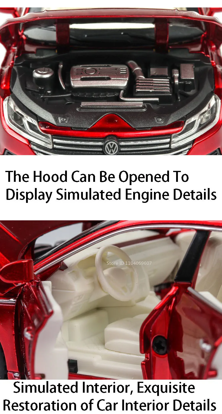 1:32 Käfer GSR CC Modell Spielzeugautos Legierung Druckguss Miniaturfahrzeuge Sound Licht Türen geöffnet zurückziehen Ornament für Kindergeschenke – Detail 13