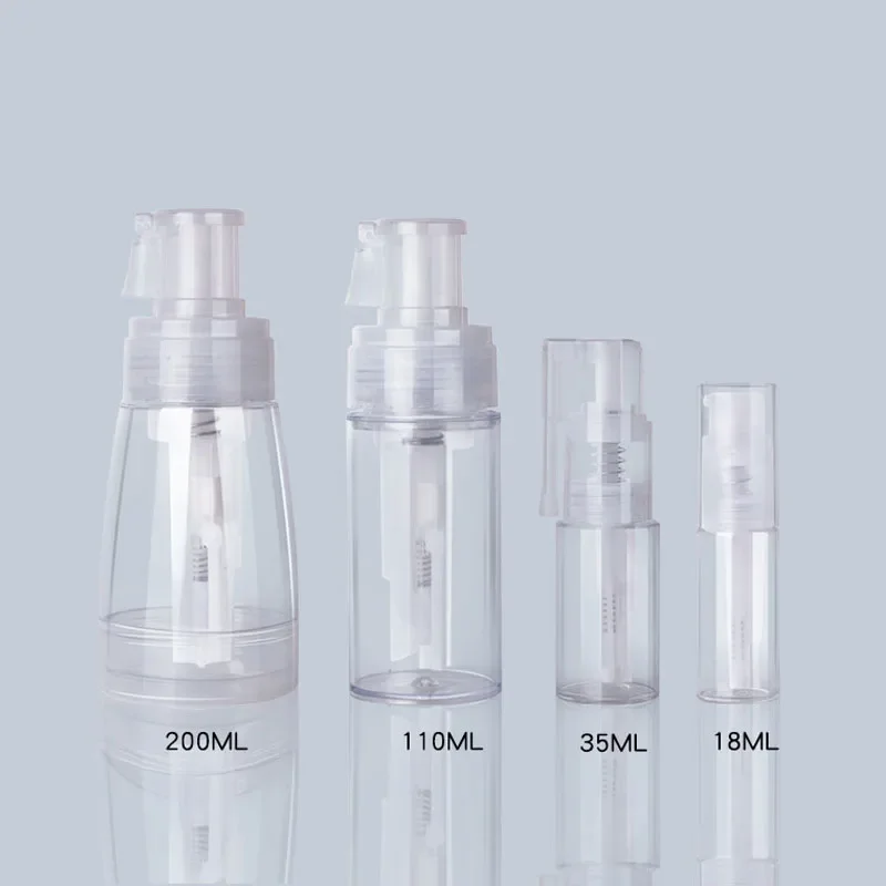 

20pcs18ml/35ml/110ml/200ml Powder Spray Bottles Portable Shampoo Powder Dispenser Empty Travel Refillable Reusable Spray Bottles