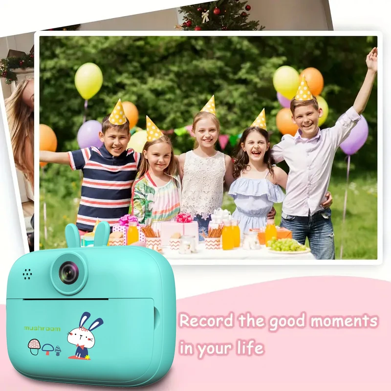 Mini Photo Printer, Instant Print Camera Children Video Photography Digital Camera Toys for Boys and Girls Birthday Presents