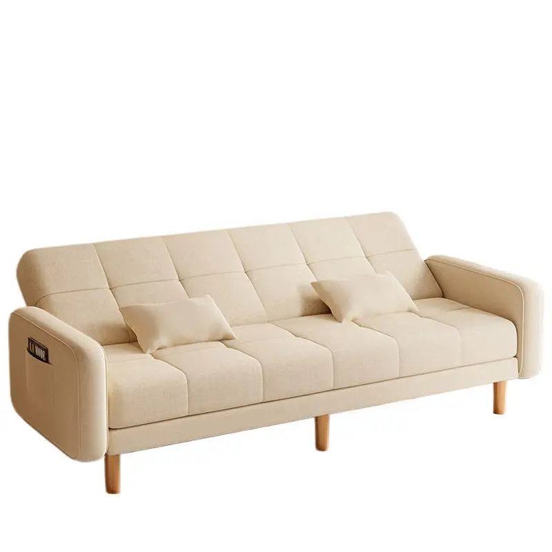 

Диван для небольшой квартиры, гостиной, дома, 2024, новый простой современный диван для аренды на трех человек, раскладной диван-кровать двойного назначения