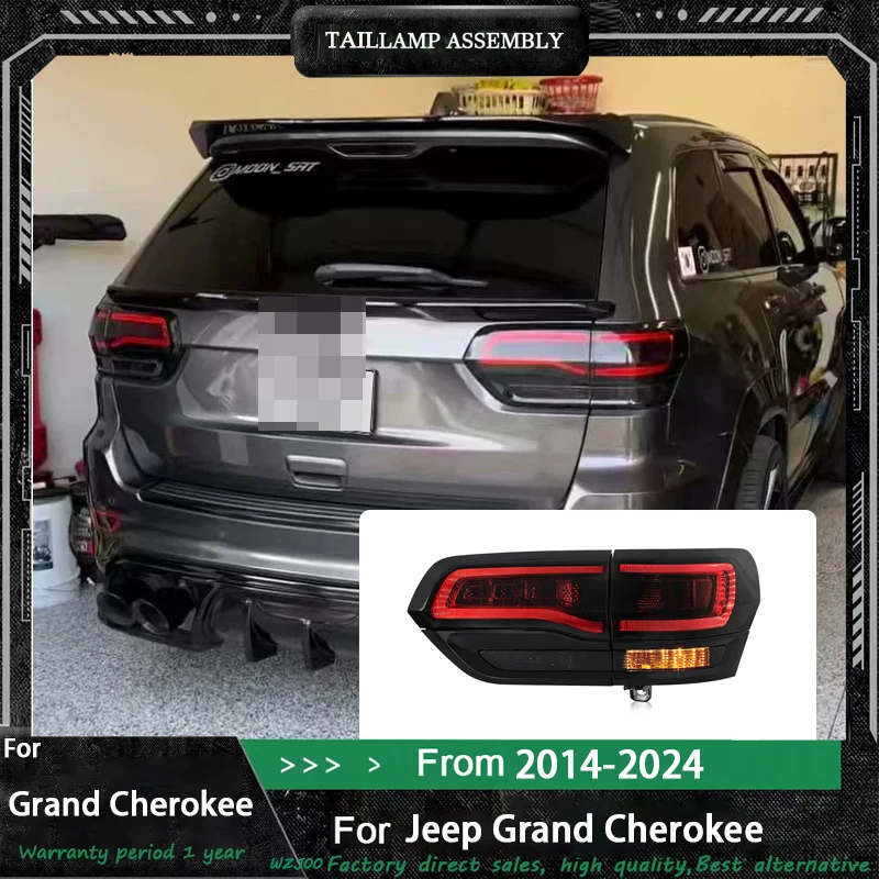 for JEEP Grand Cherokee 2013 2014 2015-2024 taillight assembly modification LED rear taillights running lights car taillight