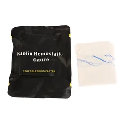 Tactical Kaolin Hemostatic Compressed Gauze Emergency Outdoor Binding Fixed Bandage First Aid Kit Bleeding Trauma Wound Dressing