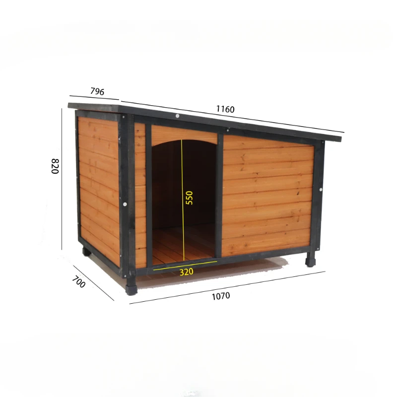 Tiny Supplies House Dog Crate Camping Outdoor Live Furniture Prefab Dog Crate Large Villa Niche Pour Chien Pet Products RR50HK