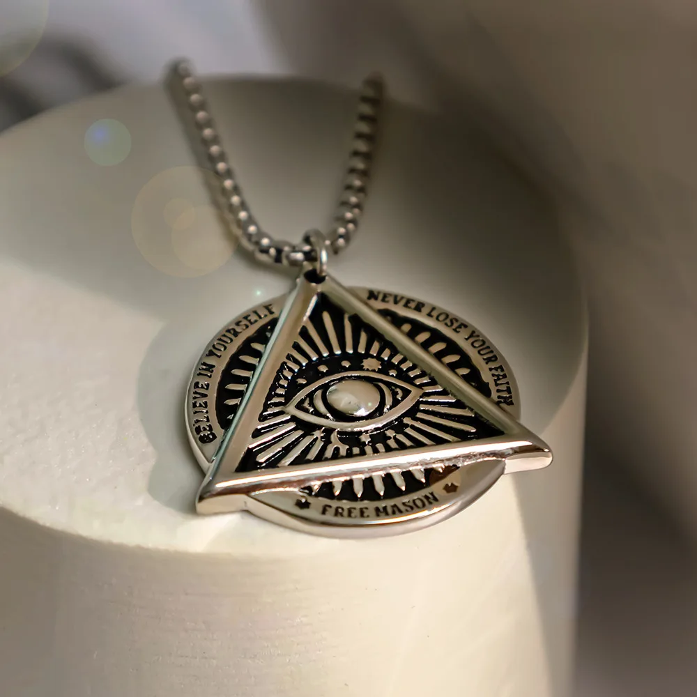 Evil Eye Jewelry Collection for Women Men Eye of Horus Ankh Cross Anubis & Illuminati Masonic Pendants