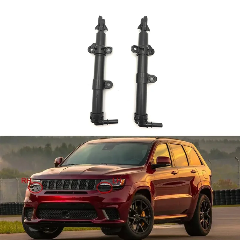 

A77Q-Front Head Light Lamp Washer Spray Nozzle Cleaning Pump Actuator 68349873AB For Jeep Grand Cherokee 2016-2021 Replacement ,