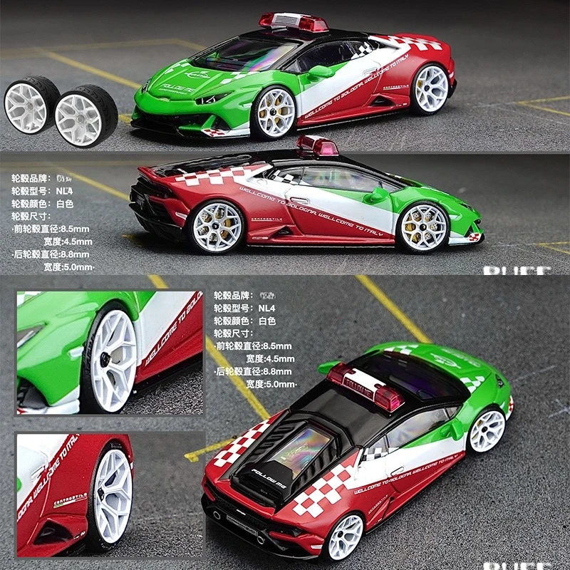 

PuffStudio_1/64 Wheel Rim-NL4-8.5/8.8mm Factory Style Wheel Suitable for 1:64 Model Modification Accessories