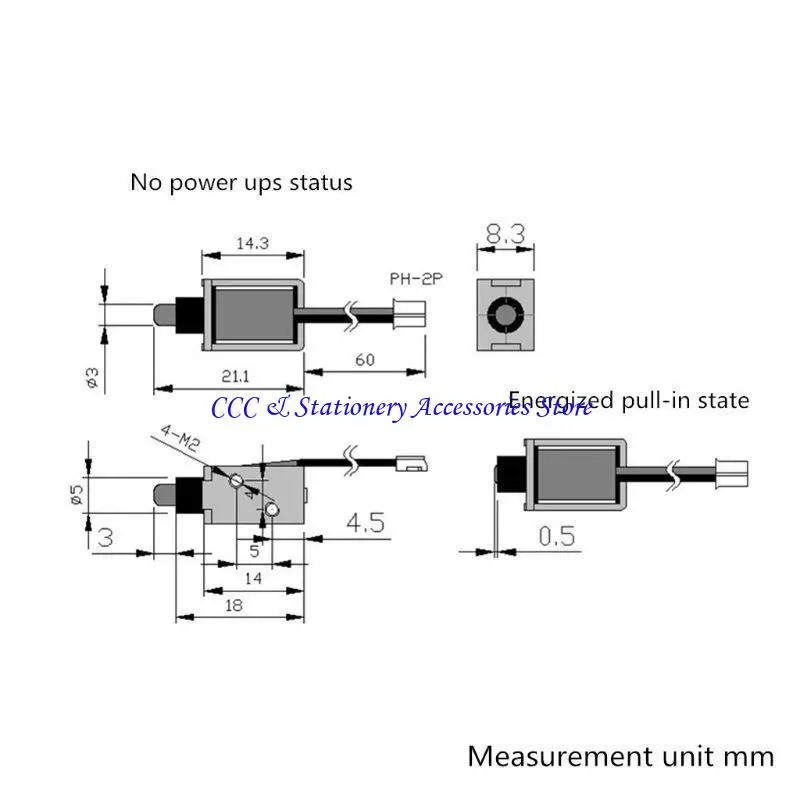 Q1JC 5V Elektromagnetyczna śruba elektryczna Electric Electric Bront w przypadku urządzeń automatycznych