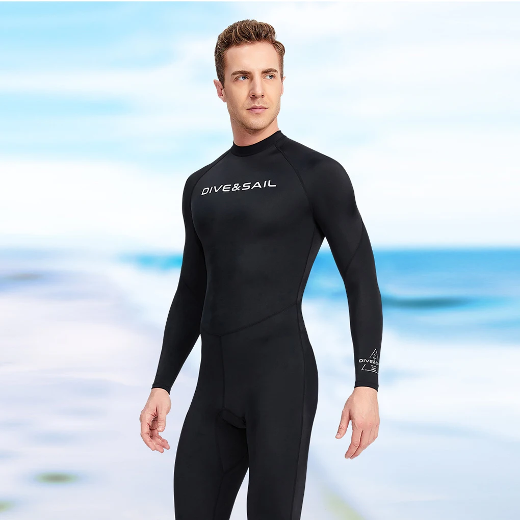 Wetsuits Diving Suit Quick Drying Men s and Women s Wetsuit Full Body UPF 50   Sunprotection Cold Body Feeling Blue L