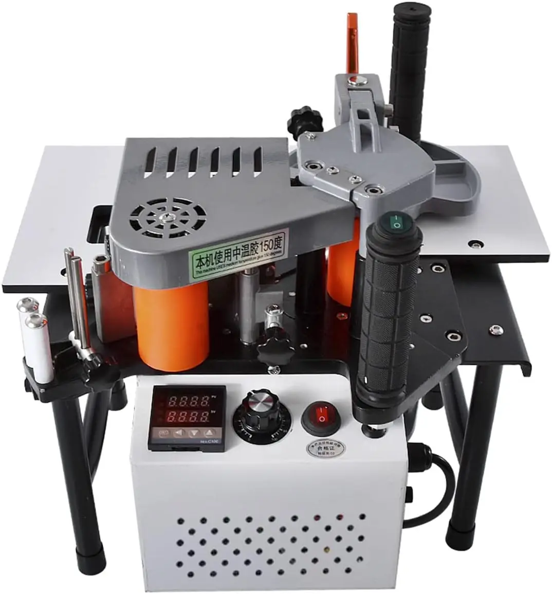 Machine Edge Bander Double-Sided Glue Adjustable 110V 220V Woodworking Edge Banding Gluing Machine Woodworking Edge Banding