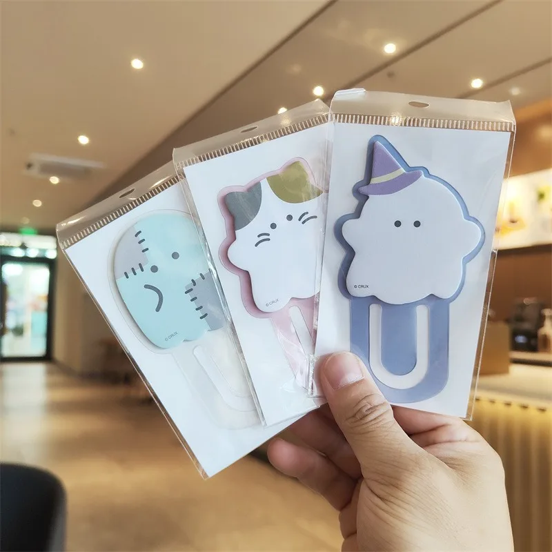 Cute Special-shaped Sticky Notes Cartoon Funny Animals Bookmark Creative Sticky Notes Portable Note Paper Students Office Gifts