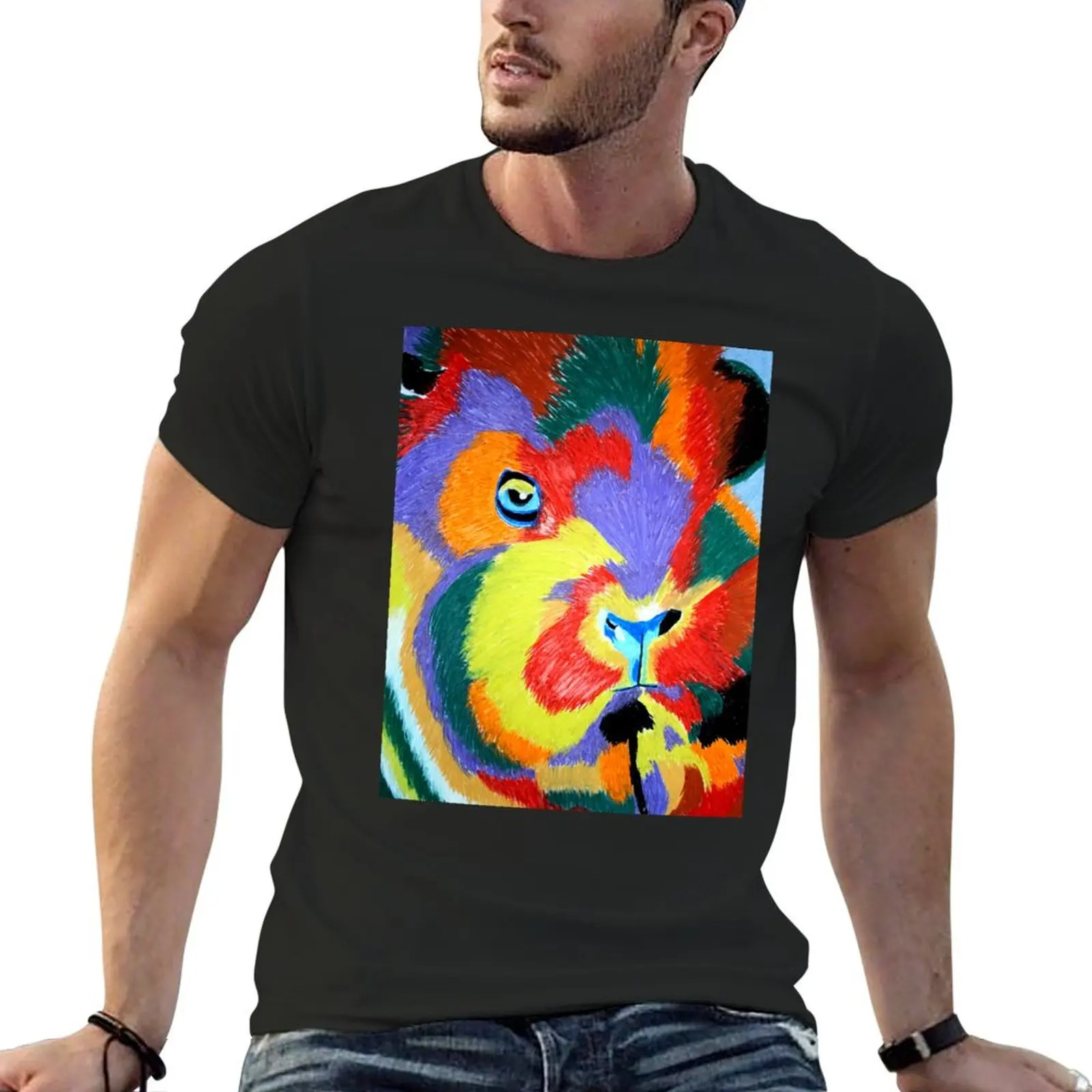

Colorfull Cavie T-Shirt Man t-shirt graphics Luxury man shirts graphic tee mens t shirts top quality