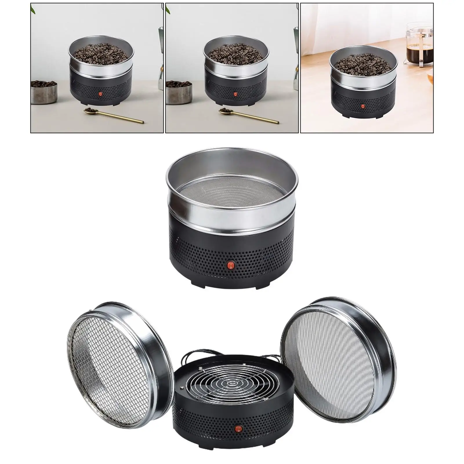 

Electric Coffee Cooling 220V Non Stick Household Multifunction Coffee Cooling Machine for Home Countertop Kitchen Cafe Nut