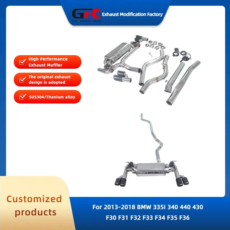 

GFC 304 Stainless Steel CatBack High-Performance Electronic Valve Exhaust System for 2013-2018 BMW 335i 340 440 430