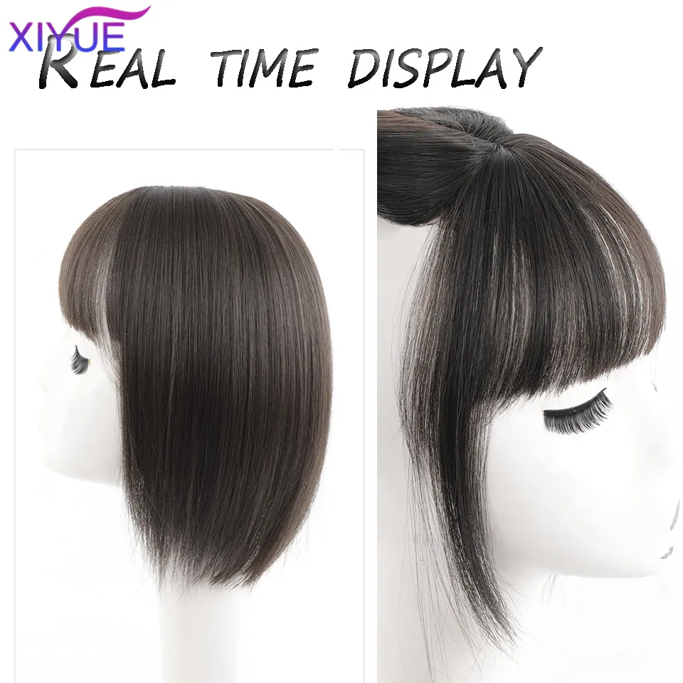 XIYUE Wig piece for women hair patch for women 3D French style bangs naturally fluffy light and seamless block