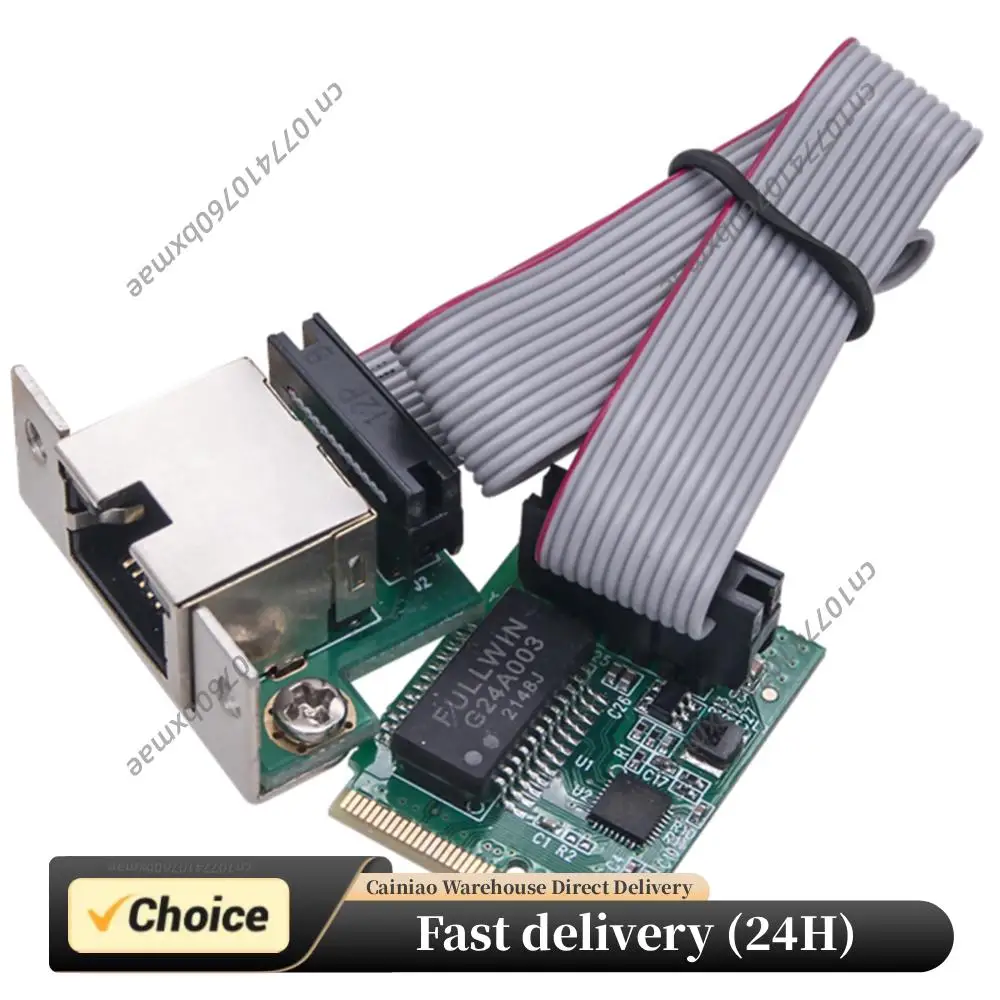 

Ethernet-адаптер M.2 A+E, сетевая карта M.2 10/100/1000 Мбит/с, LAN-адаптер M.2 RJ45 с чипом RTL8111E/F для настольных ПК, для Windows и Linux