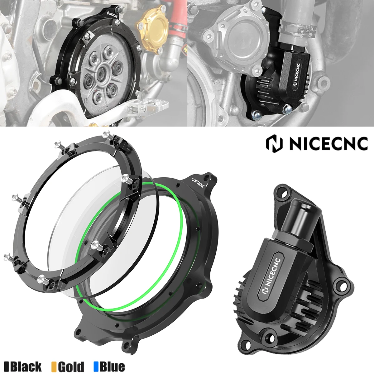 

For 2024 Suzuki DRZ400 Motorcycle Clutch Outer Cap Water Pump Guard Cover Kit DRZ400E DRZ400S DRZ400SM DR-Z400 E S SM 2000-2024