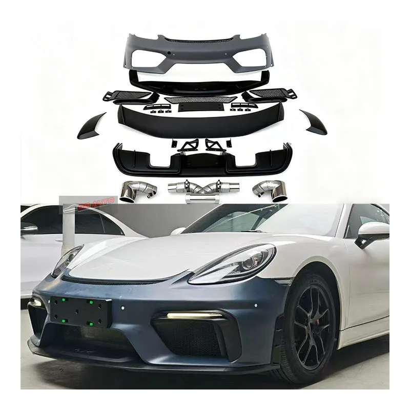 

STLF For New 718 Caymans Boxster 2016 GT4 Bumper Body Kit with Exhaust