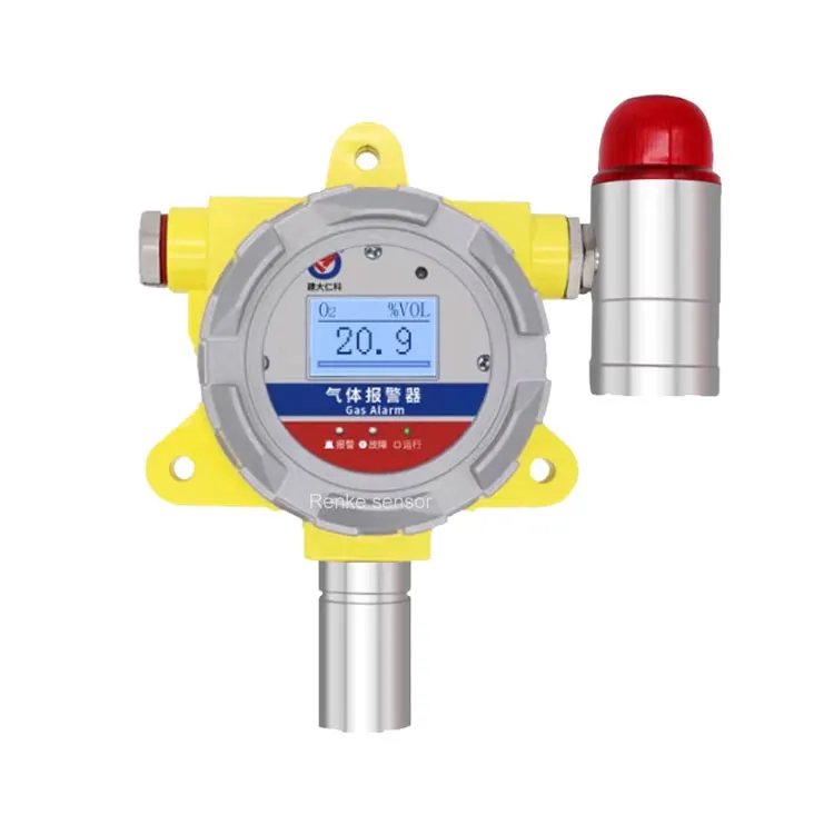 

Взрывозащищенный цифровой онлайн-датчик O2, аналоговый RS485, фиксированный детектор кислородного газа